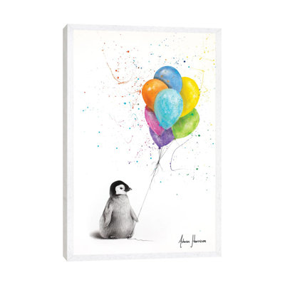Positive Penguin by Ashvin Harrison - Print on Canvas