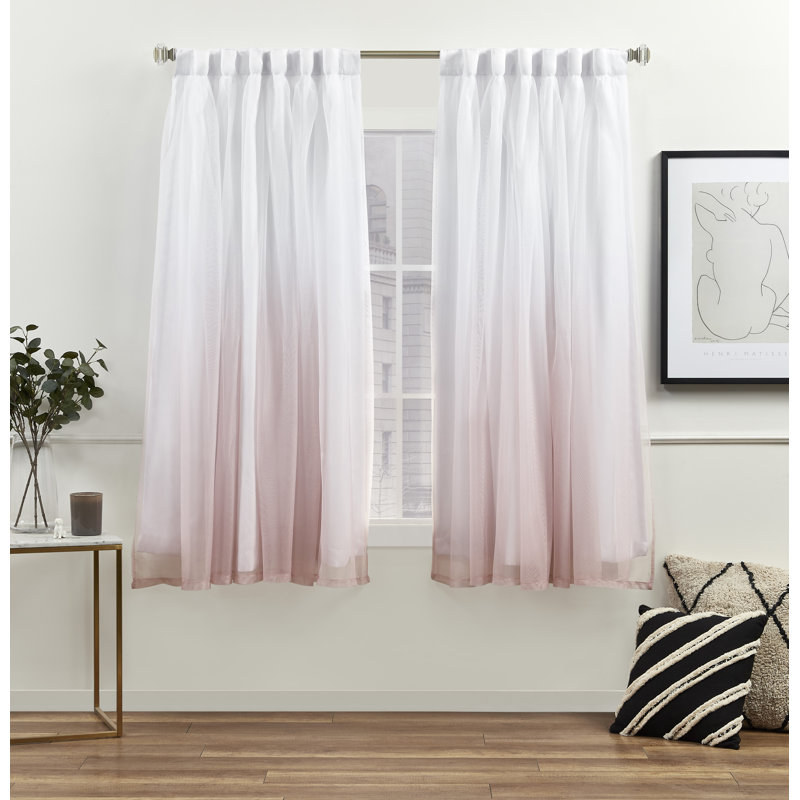 Dare Room Darkening Curtain Pair, 52" W x 63" L, Blush