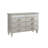 Denetris 6-Drawer Dresser in Silver and Mirrored