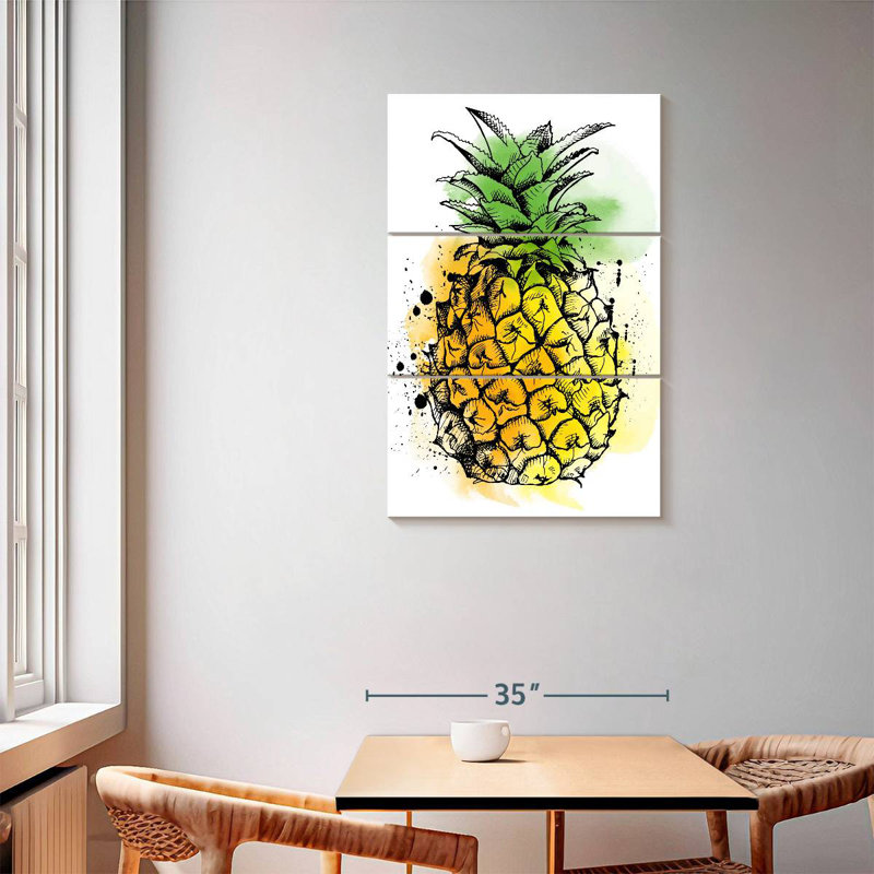 Yarlin Tropical Pineapple, 57" H x 36" W