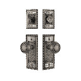 Nostalgic Warehouse Craftsman Entry Set with Mission Knob