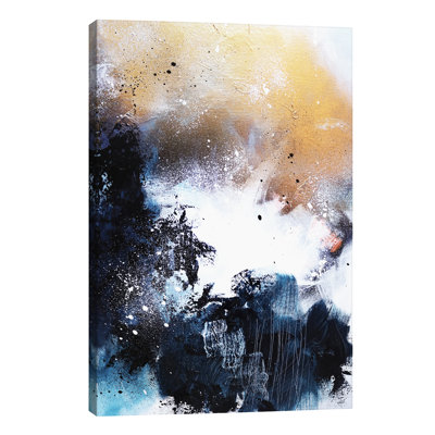 Melting Gold I by Sana Jamlaney - Wrapped Canvas Painting