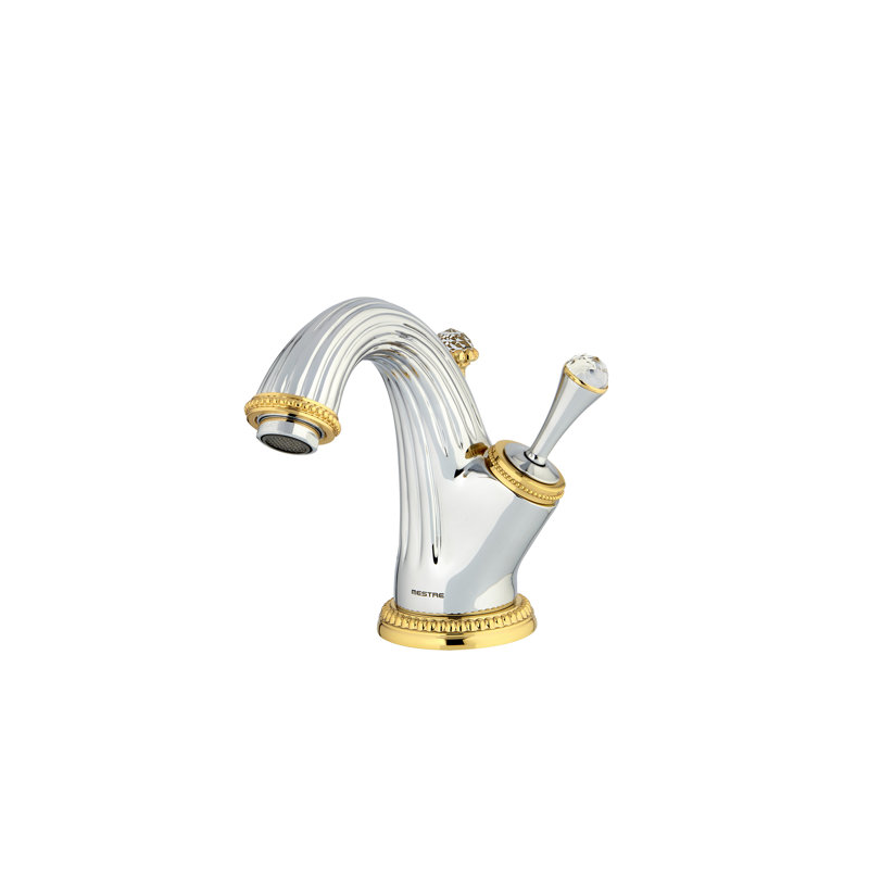 Single-Hole Single-handle Bathroom Faucet with Drain Assembly