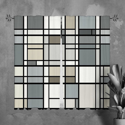 Paire de rideaux obscurcissant en polyester Kylaya