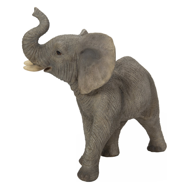 Statue éléphant avec trompe vers le haut