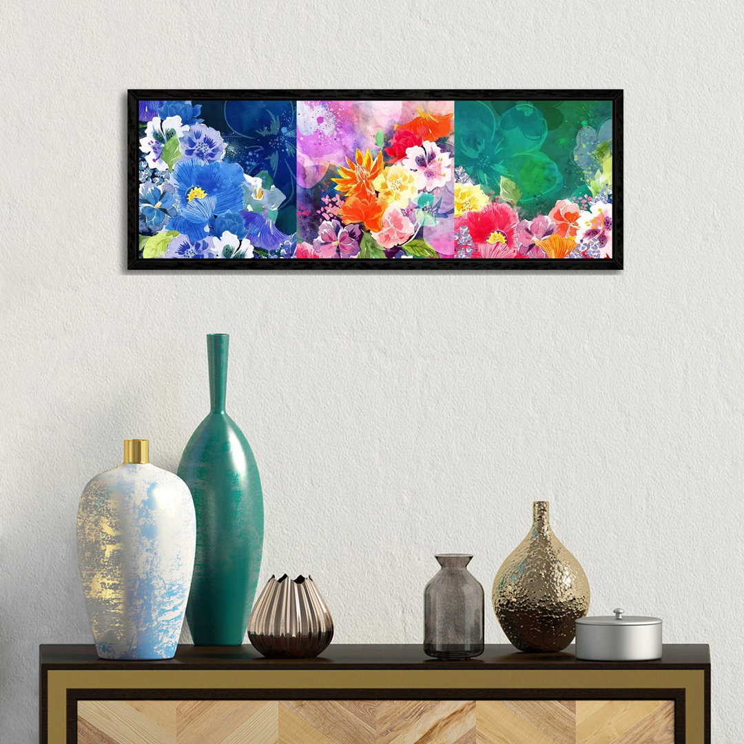 Joyous Blossoms by 5by5collective - Panoramaleinwand auf Leinwand Giclée auf Leinwand