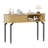 Fluted Console Table With Storage,Wood Sofa Table With Sliding Door-166894116
