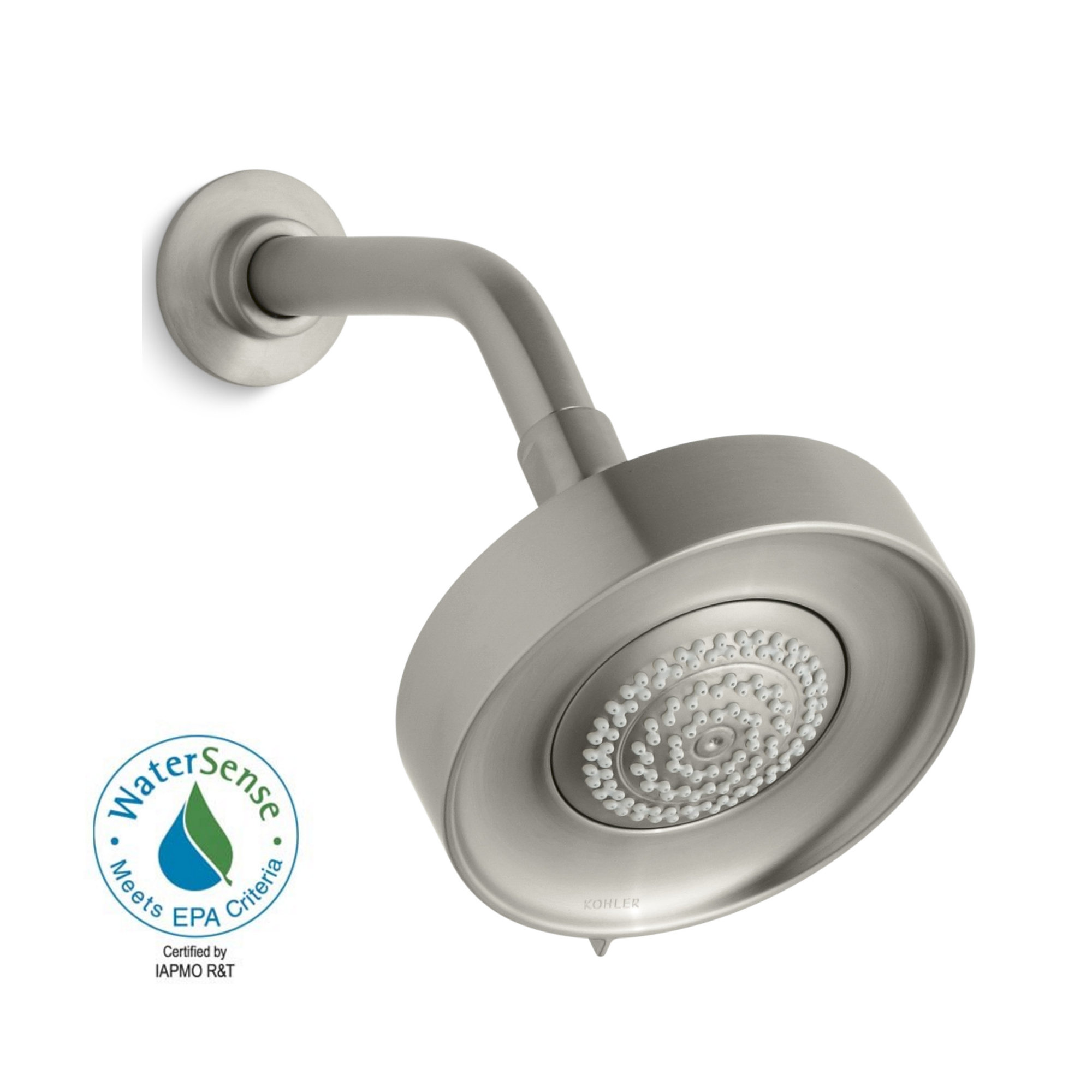 Purist 1.75 GPM Multifunction Wall-Mount Shower Head, Vibrant Brushed Nickel
