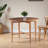 Zackary Solid Wood Extendable Round Dining Table in Oak Brown, 29" H X 41.85" W X 41.85" D