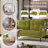 UNITED WE WIN Corduroy Fabric, Comfortable Monochrome Double Sofa, Suitable For Living Rooms And Bedrooms-117067756