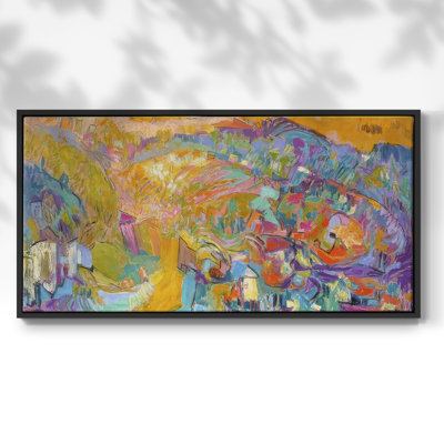 Escapade II- Framed Gallery Wrapped Canvas -Ready to Hang