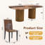 Grande table de salle à manger de style campagnard à double piédestal robuste-112829761-112473762-112473764