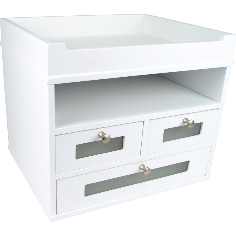 Organisateur de bureau Jolie, Blanc pur