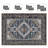Eleana Vintage Distressed Washable Area Rug with Non-Slip Backing Black Brown-335512319-302125909