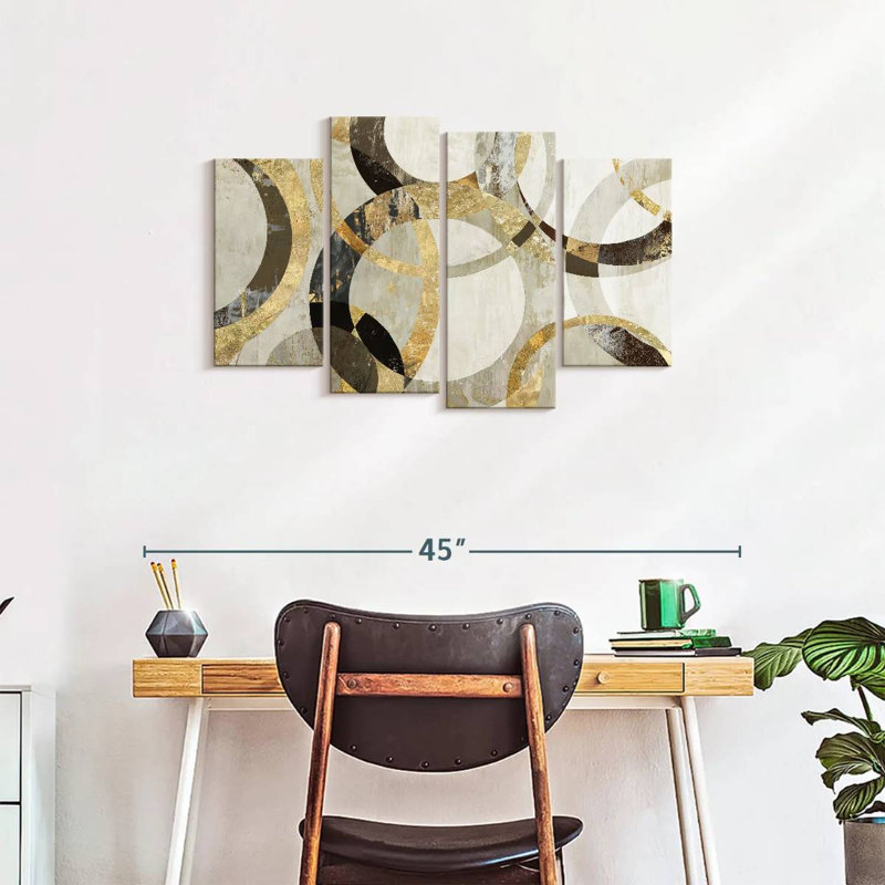 «Overlaps», reproduction d'art sur toile, H 36 po x l 22 po x P 1 po