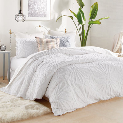 Peri Home Chenille Medallion 3 Piece Comforter Set