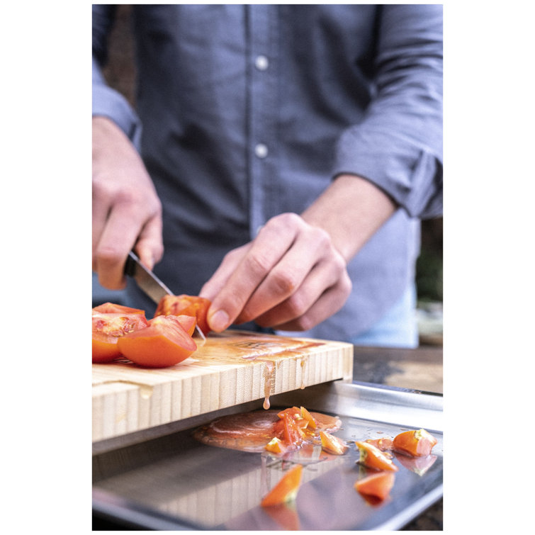 Bamboo Cutting Board with Hidden Tray