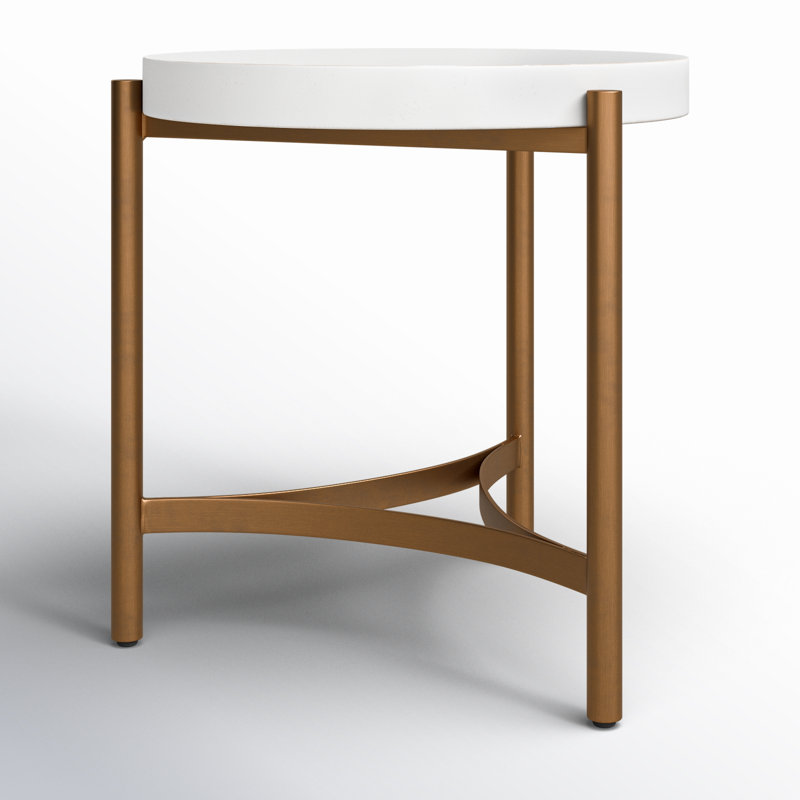 Peleg Concrete Top End Table