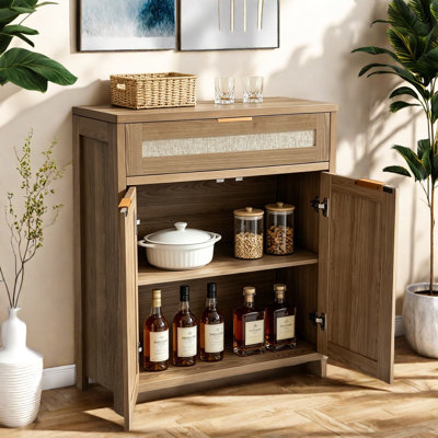 Buffets et buffets compacts avec rangement, cuisine de ferme en bois aggloméré
