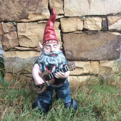 Nowaday Gnome Willie Elfson the Country Star Garden Statue
