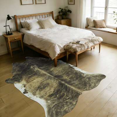 Tapis en similicuir à imprimé animal pour l'intérieur, adapté pour les salons, les chambres à coucher et les bureaux.