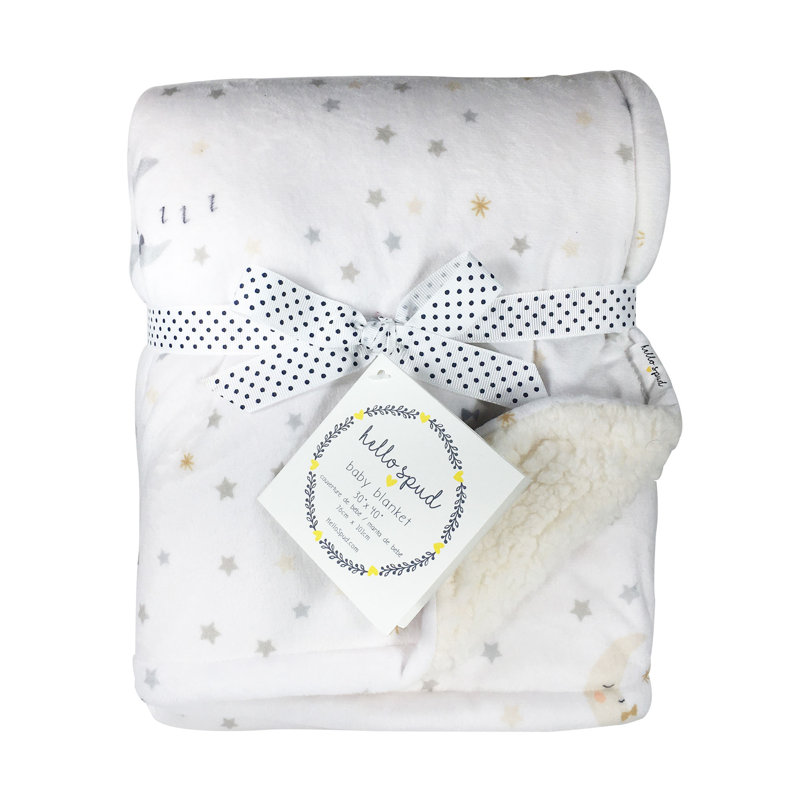 Couverture moelleuse homme sur lune