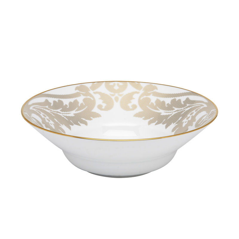 Damassé Ritz Paris Porcelain Salad Bowl, 2.68" H x 8.07" W  x 8.07"D