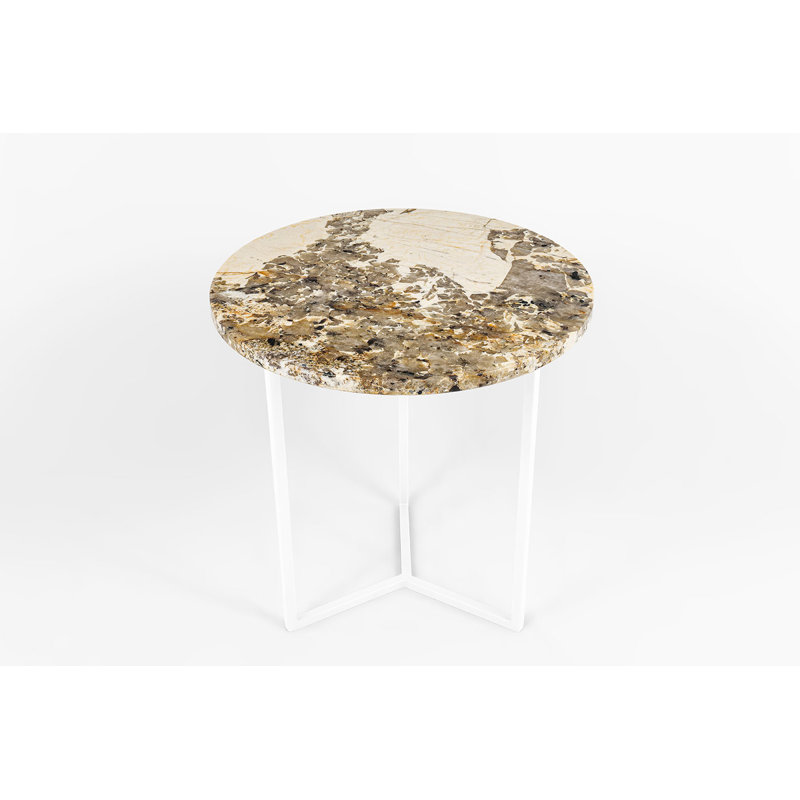 Ahupendra Frame End Table, White