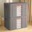 Foldable Clothes Storage Bins Box Stackable Metal Frame Closet Organizer-11899466