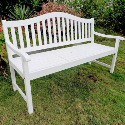 Leone Wooden Garden Bench by Breakwater Bay