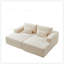 Méridienne surdimensionnée de 87 po, sans assemblage requis, causeuse en peluche avec canapé-lit inclinable, canapé-lit moderne moelleux pour la vie intérieure