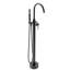 60" x 30" Freestanding Soaking FIberglass Bathtub with Faucet