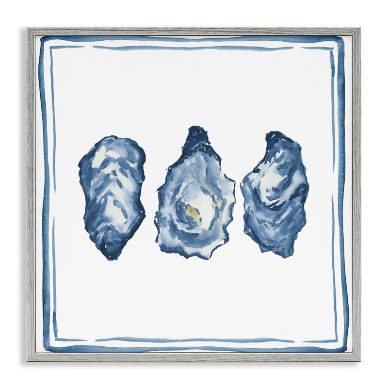 Oyster Shell Trio, estampe numérique, conception de Lucille Price, Estampe numérique Farmhouse, H 12 po x l 12 po