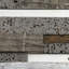 Carreau de mosaïque murale en bois 12 po x 24 po