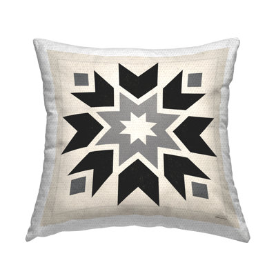 Geometric Indoor/Outdoor Throw Pillow