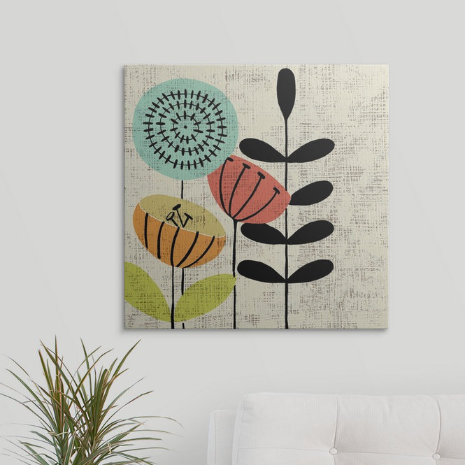 Annuziata «Ada's Garden I», impression, H 35 po x l 35 po x 1,5 po, Toile