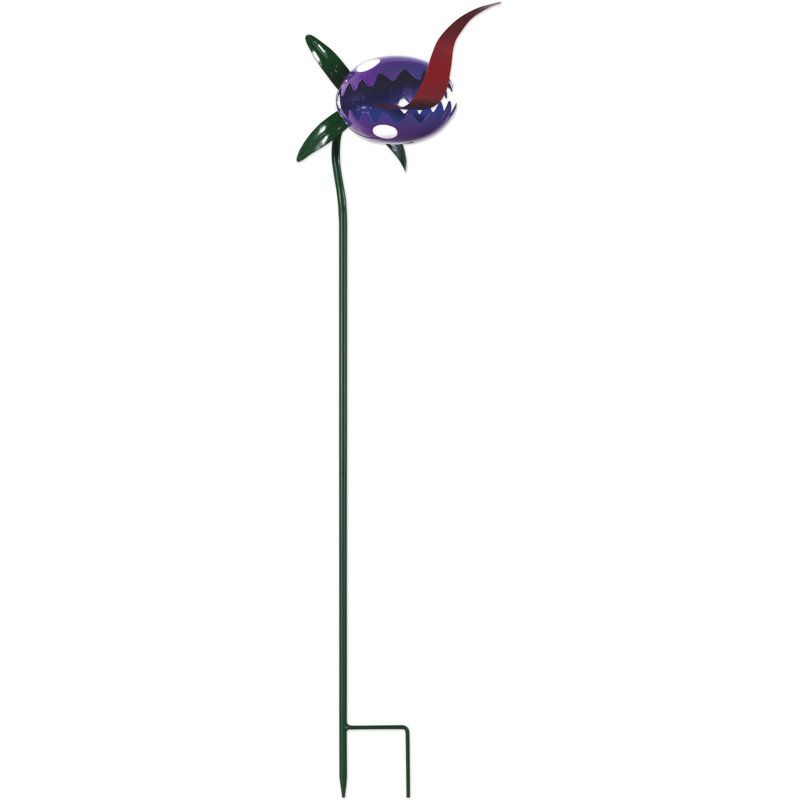 Piquet de jardin monstre, H 40 po x l 8 po x P 11,5 po, Mauve