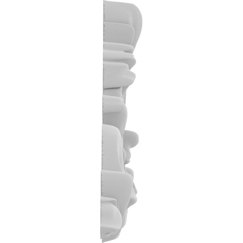 Rosette Glenrock, H 1,5 po x l 1,5 po x P 0,25 po