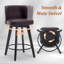 Tabouret de comptoir pivotant rembourré-1438580960