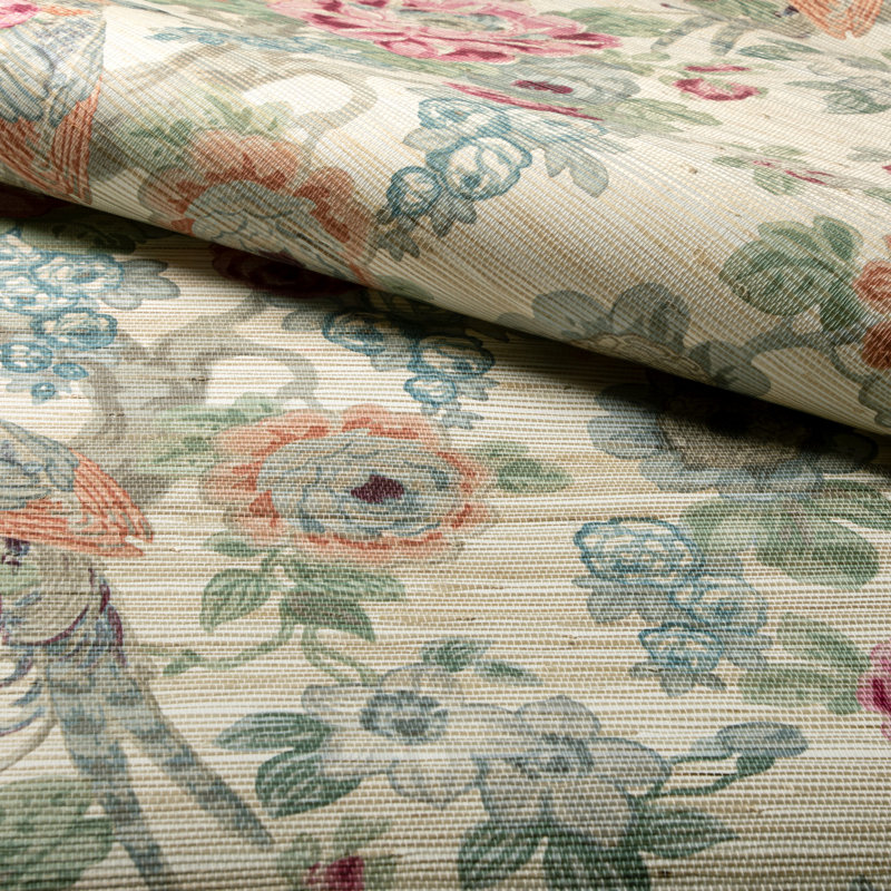Wallpaper Roll, Berry/Slate