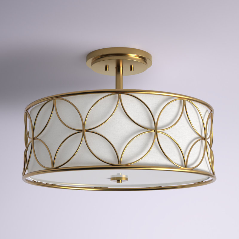 Baileyann 4-Light Ceiling Light in Brass, Brass