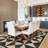 Geometric Diamond Washable Non Slip Area Rug-1246005730