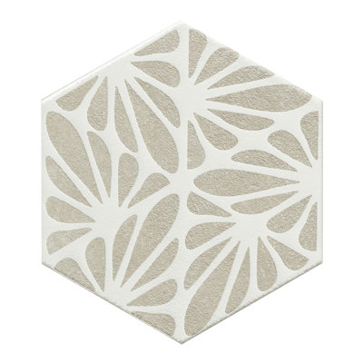 SAMPLE-Handmade 9X10 Hex Cesello Argilla