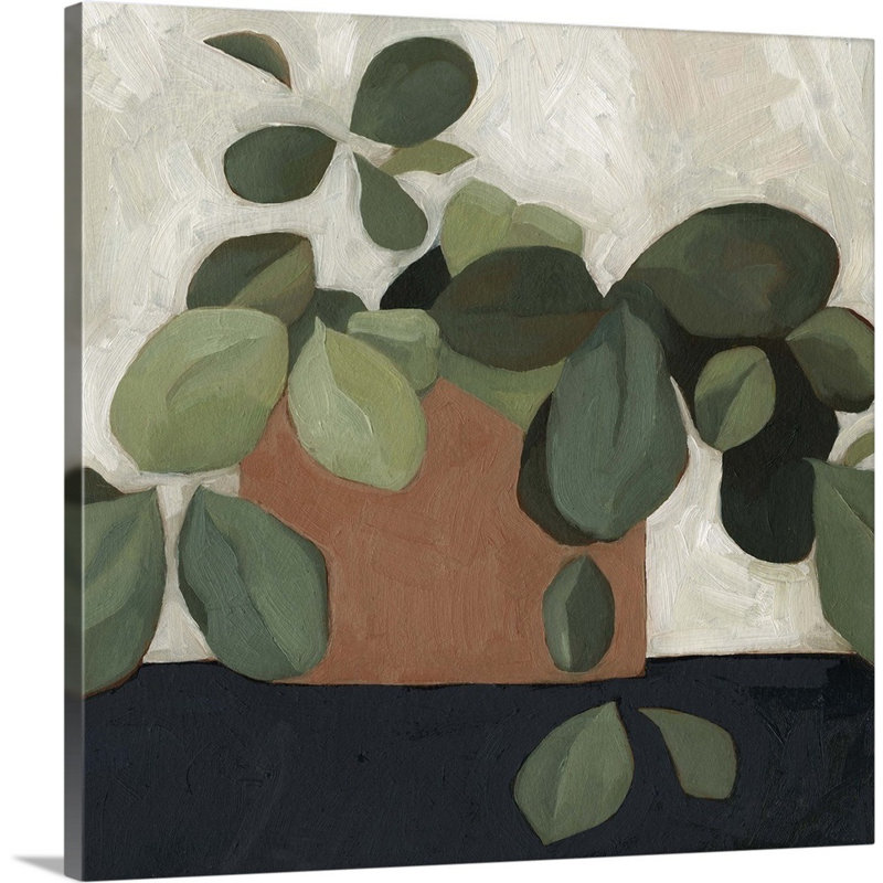 Jade Hoya I, art mural sur toile, Toile tendue, H 48 po x l 48 po
