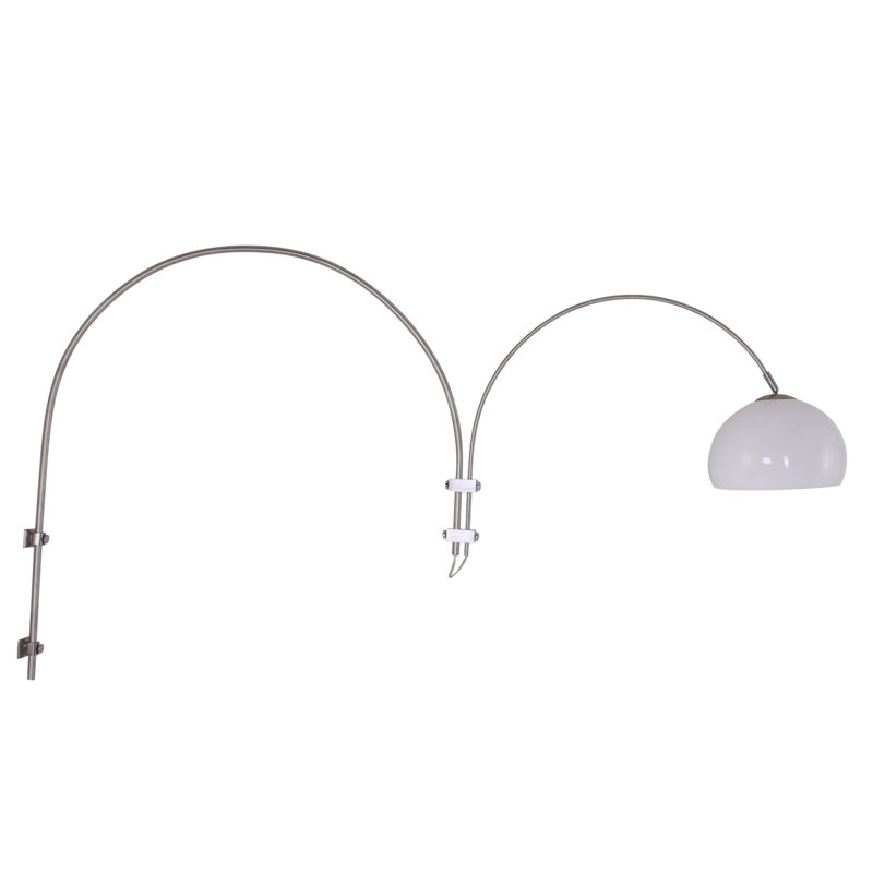 Sakamoto Plug-in Swing Arm Sconce, White