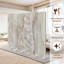 Cloison pliante à 6 panneaux avec paravent en toile de marbre naturel et beige-134499817-134499818
