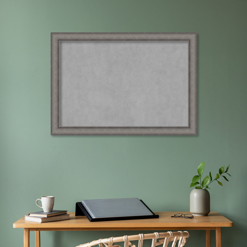 Tableau magnétique encadré en béton bruni Keeton, H 28 po x l 40 po