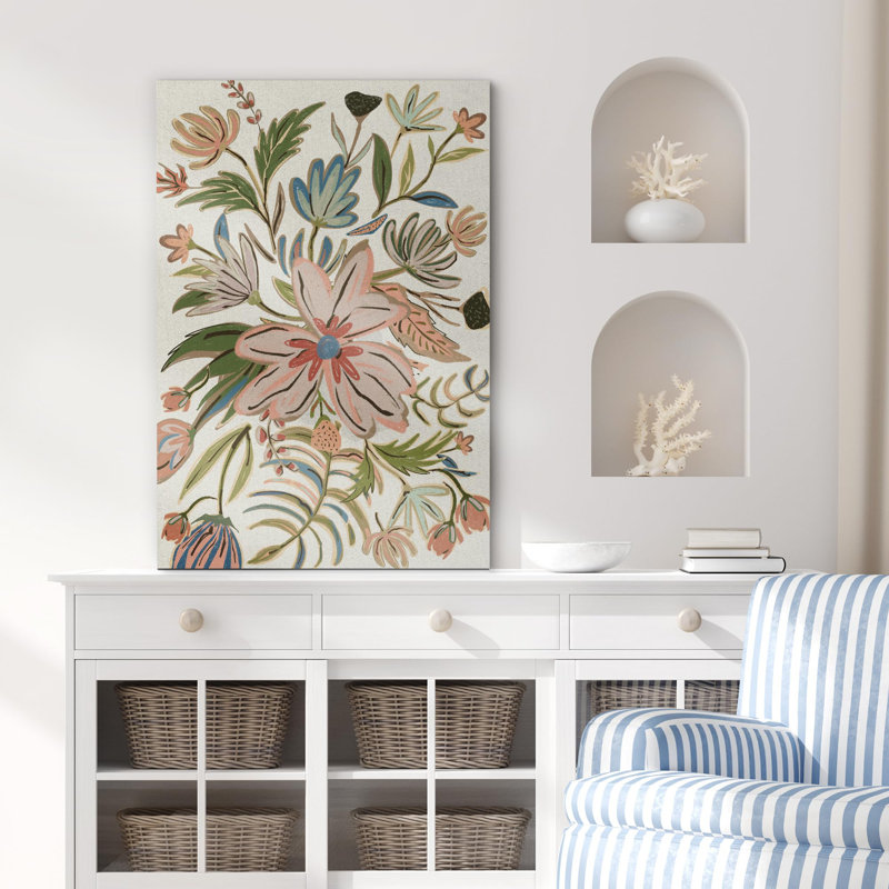 Multicolore pour chambre à coucher multicolore, Toile tendue, H 48 po x l 32 po