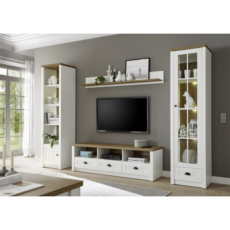 Grimaldo Entertainment Center for TVs up to 70", 198cm H x 300cm W x 43cm D