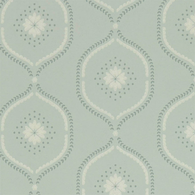 Milcombe Wallpaper, Mist Blue
